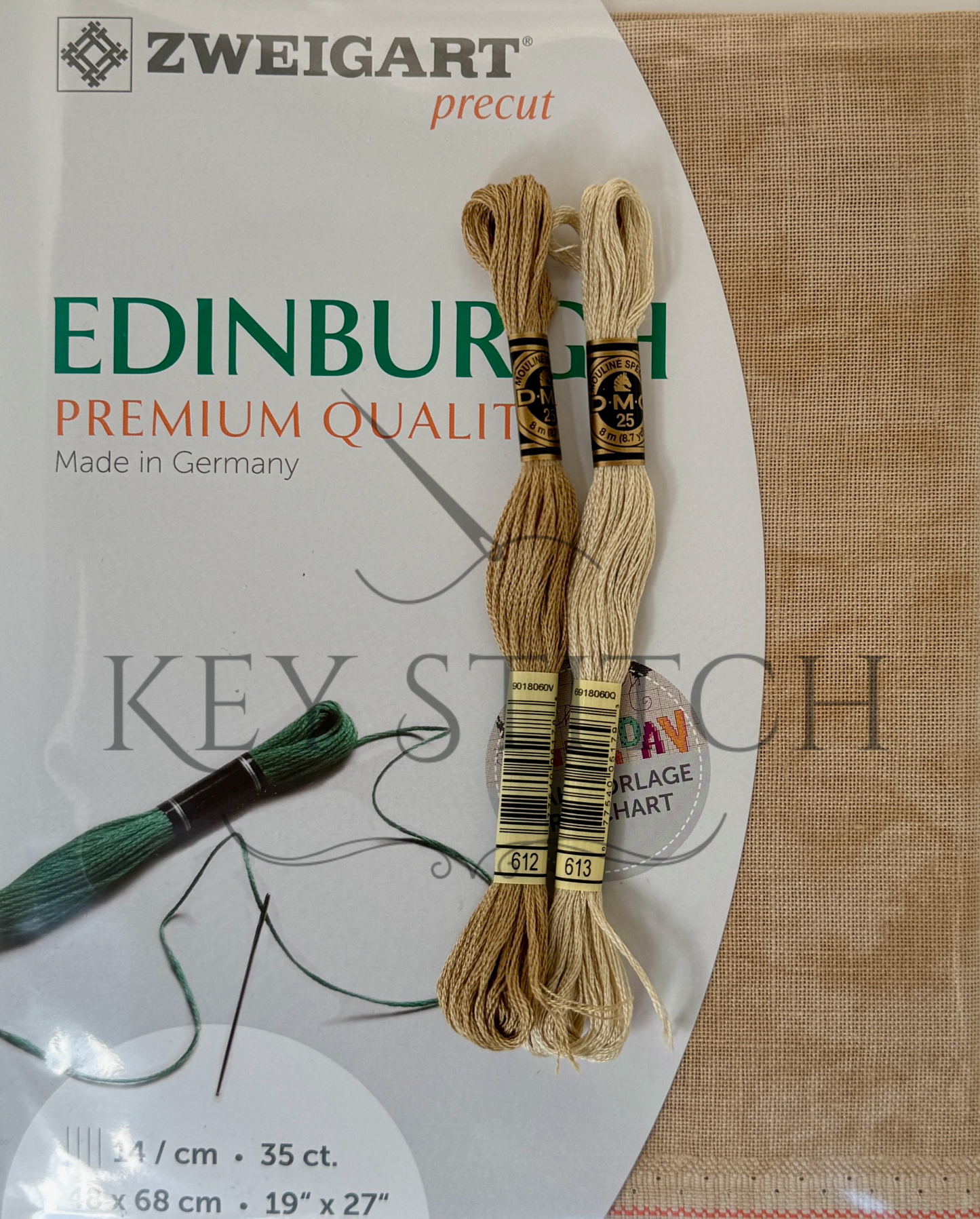 Zweigart Edinburg 36ct Colour 3009