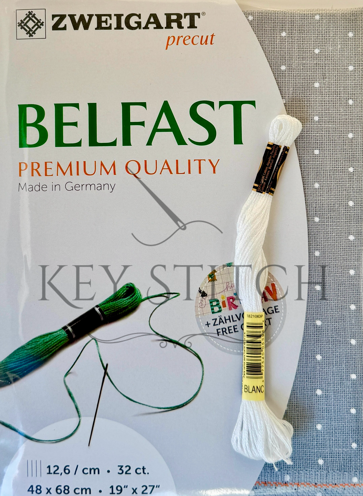 Zweigart Belfast 32ct Colour 7479