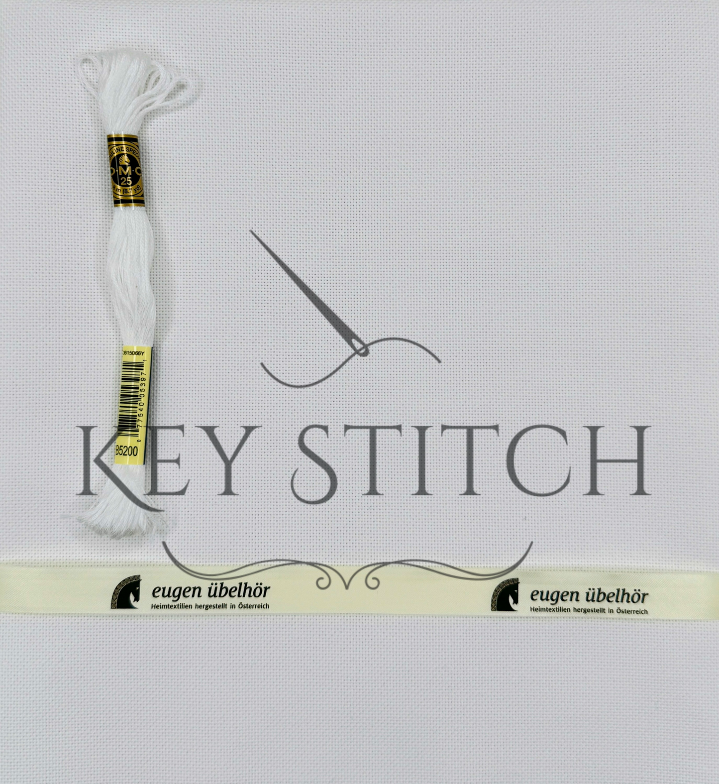 Übelhör Etamin 25ct Colour 251 Weiss