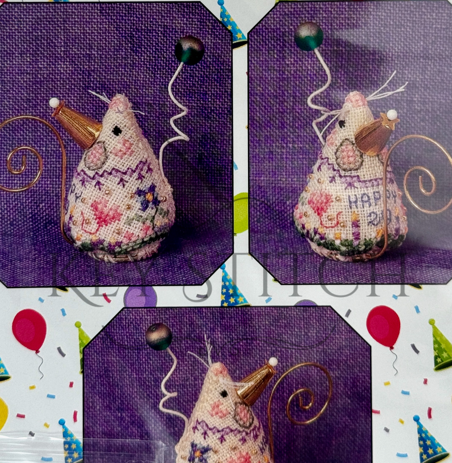 Just Nan - Gingerbread Mouse Reindeer Stocking
