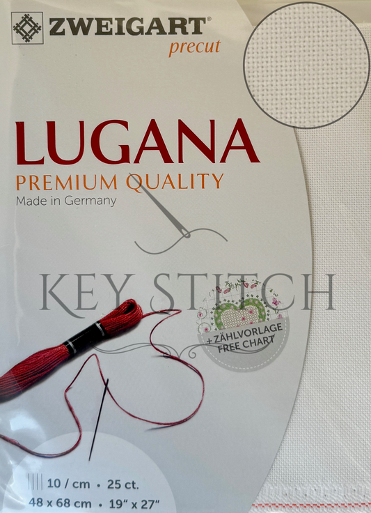 Zweigart Lugana 25ct Colour 100