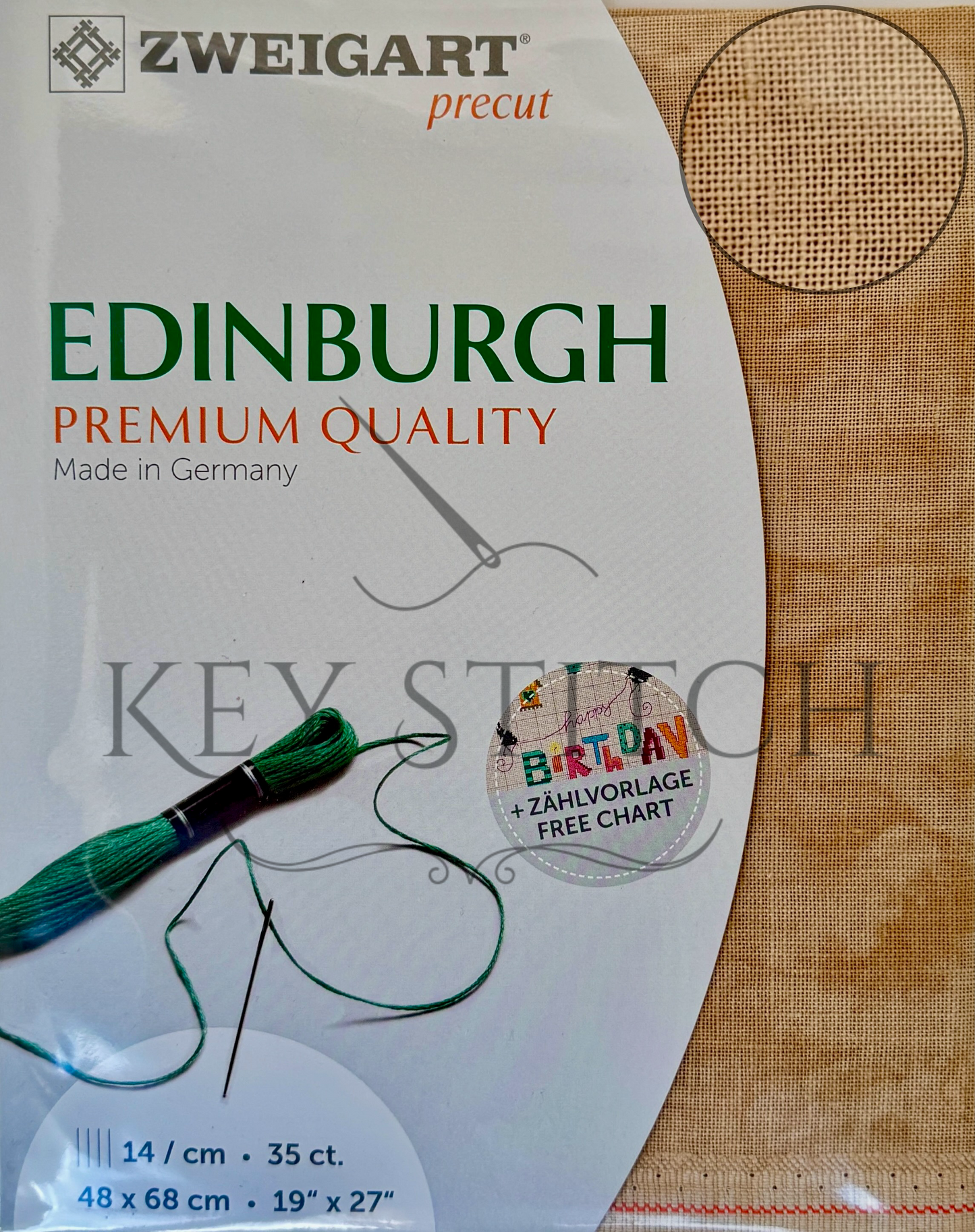 Zweigart Edinburg 36ct Colour 3009