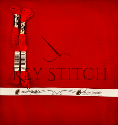 Übelhör Etamin 25ct Colour 269 Dunkel Rot