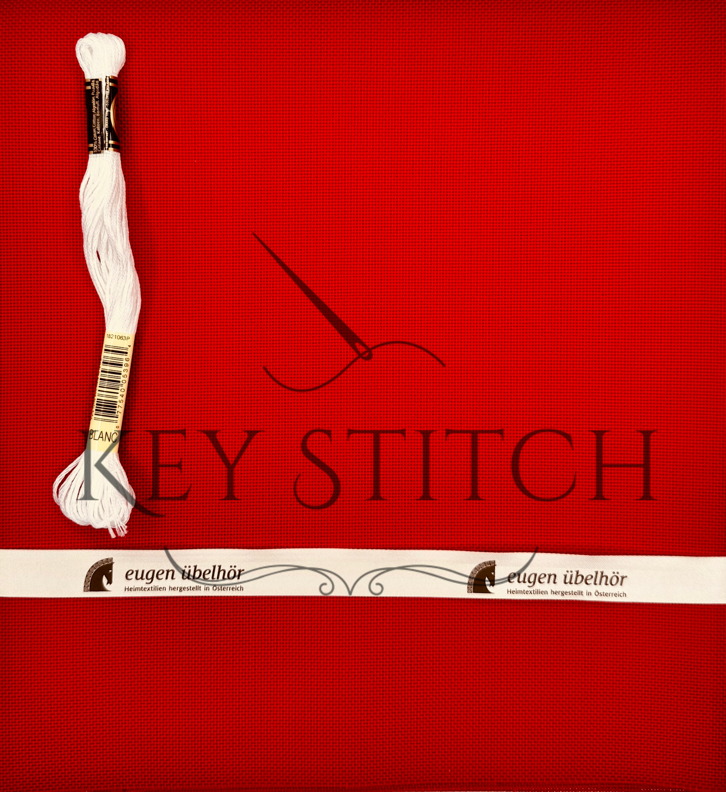 Übelhör Etamin 25ct Colour 269 Dunkel Rot