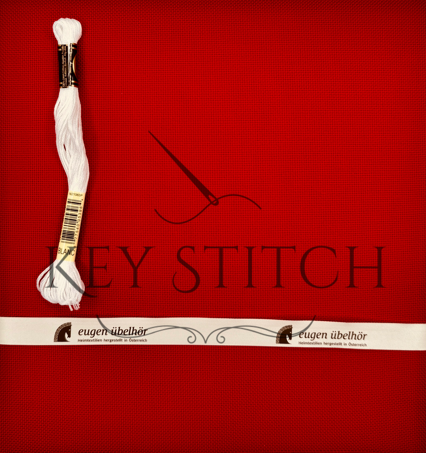 Übelhör Etamin 25ct Colour 269 Dunkel Rot