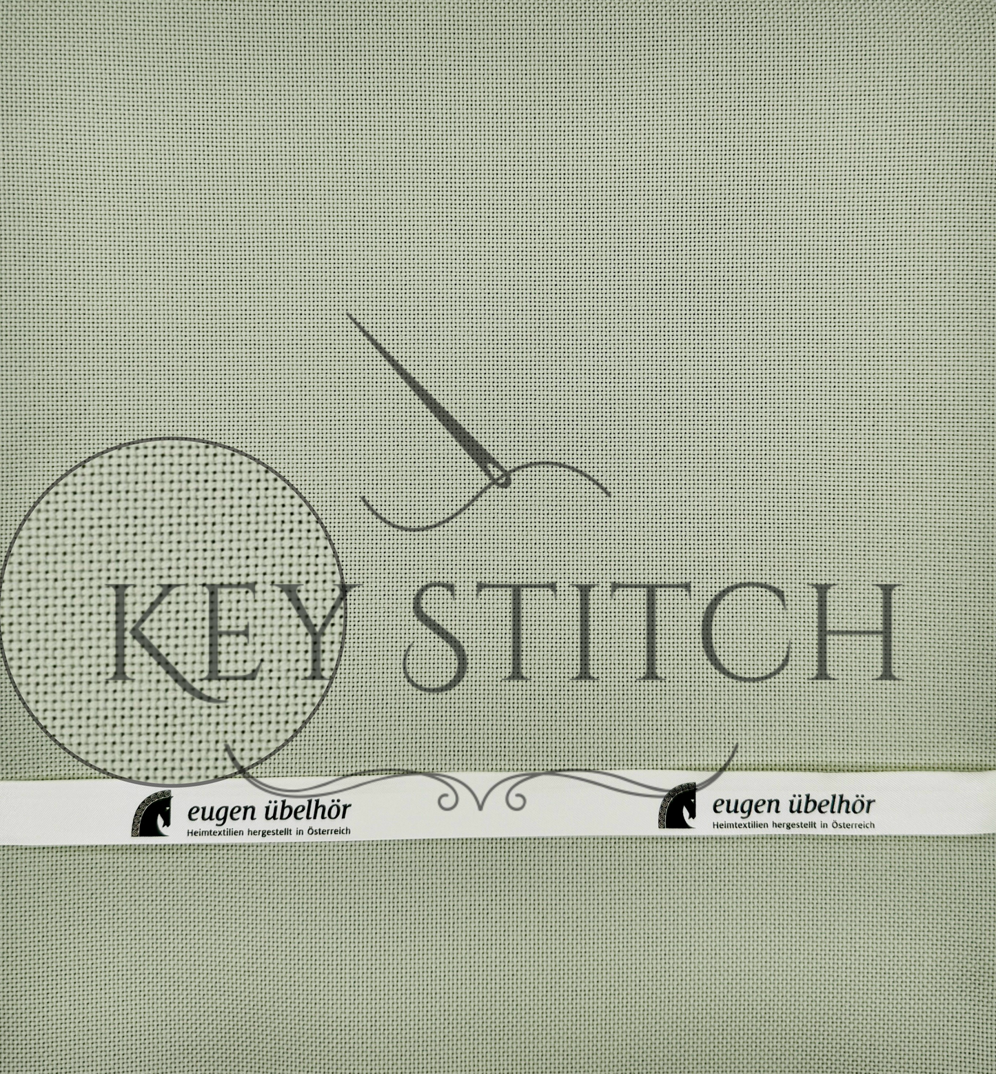 Übelhör Etamin 25ct Colour 263 Mandelgrün