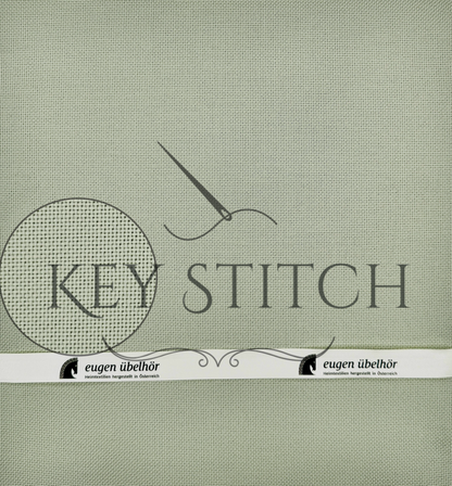 Übelhör Etamin 25ct Colour 263 Mandelgrün