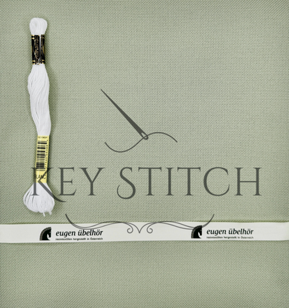 Übelhör Etamin 25ct Colour 263 Mandelgrün