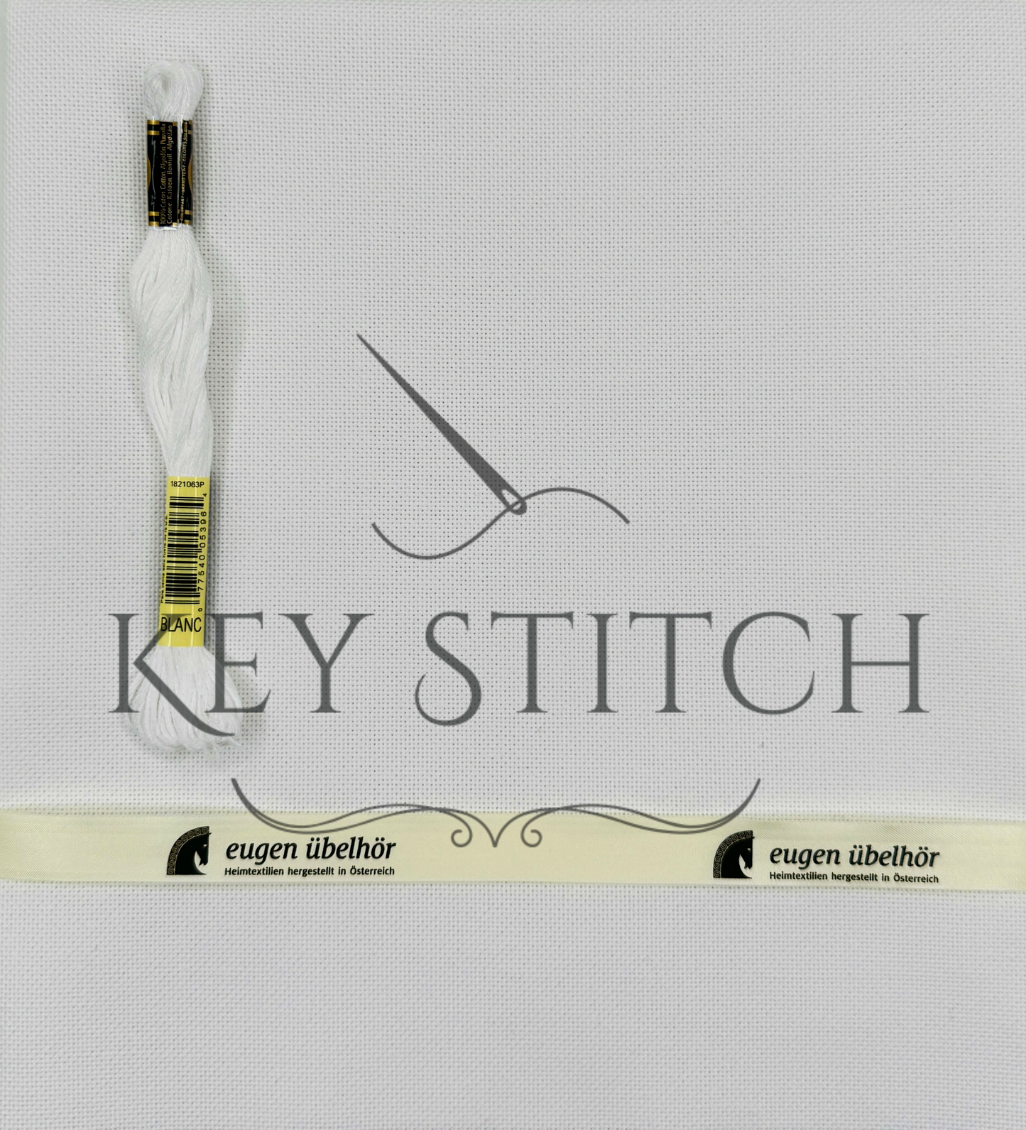 Übelhör Etamin 25ct Colour 251 Weiss