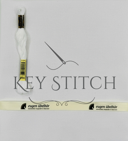 Übelhör Etamin 25ct Colour 251 Weiss